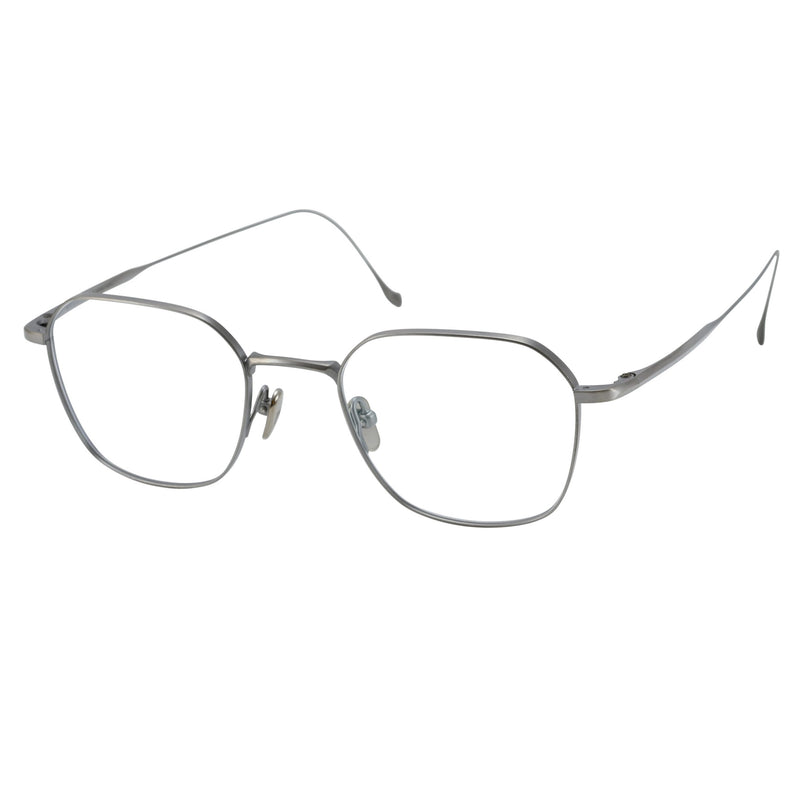 Masunaga - Chord G - 22 - Antique Silver - Rectangle - Metal - Titanium - Eyeglasses - Eyewear