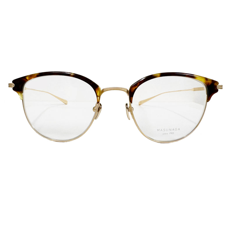 Masunaga - Lauren - 33 - #33 - Tortoise / Gold - Cateye - Cat-eye - Titanium - Plastic - Eyeglasses