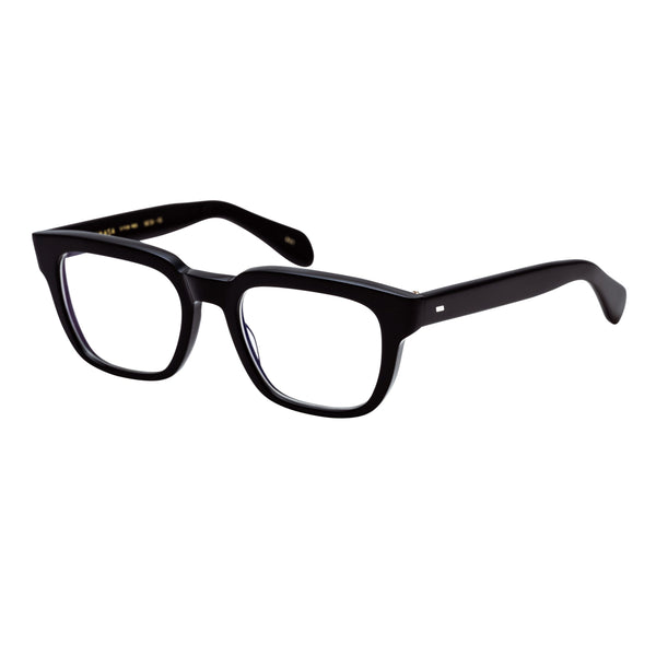 Masunaga - One Hundred - #19 - Black - Rectangle - Plastic - Eyeglasses - Eyewear