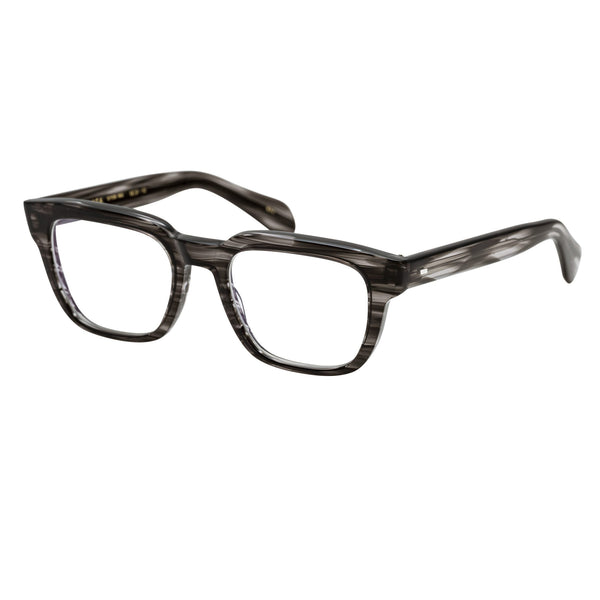 Masunaga - One Hundred - #38 - Olive Grey - Rectangle - Plastic - Eyeglasses - Eyewear