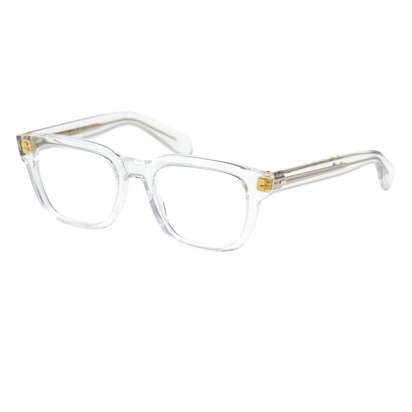 Masunaga - One Hundred - #40 - Crystal Clear - Rectangle - Plastic - Eyeglasses - Eyewear