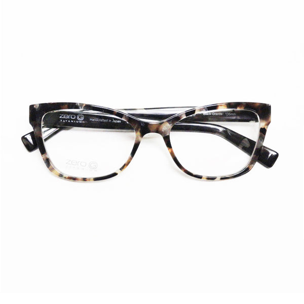 Zero G - Santa Barbara - Black Granite - Cateye - Acetate - Plastic - Eyeglasses