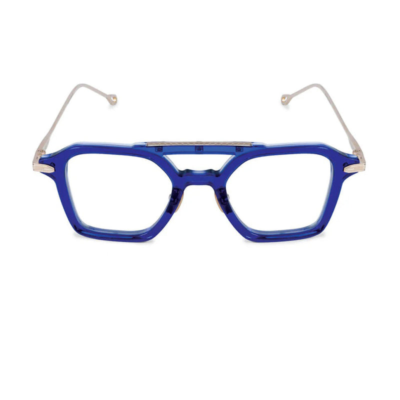 T Henri - Countach - Riviera - Blue / Gold - Rectangle - Navigator - Acetate - Plastic - Eyeglasses - Luxury Eyewear