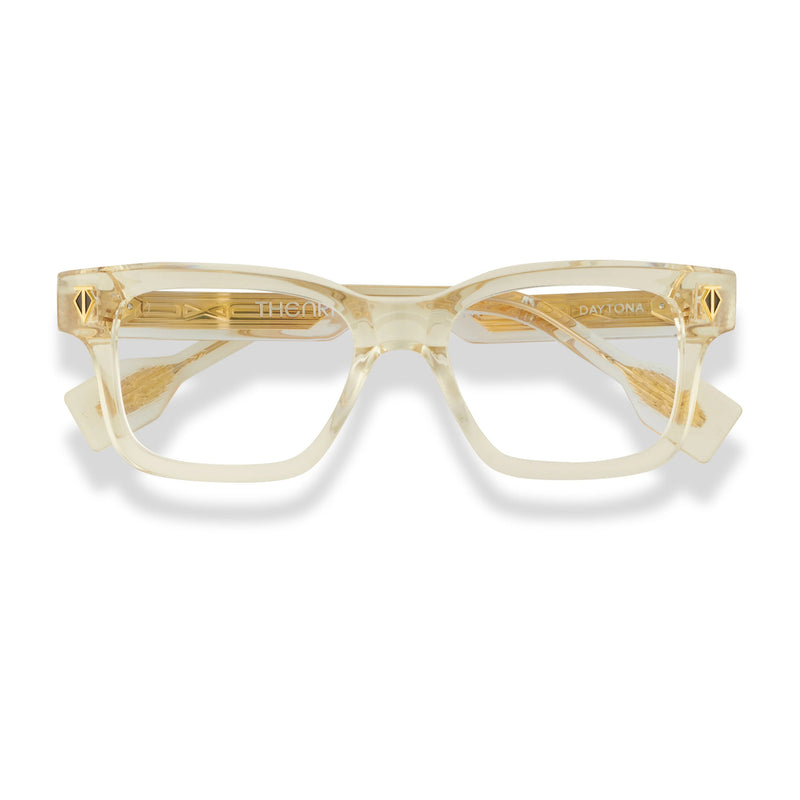 T Henri - Daytona - Champagne - Gold - Rectangle - Acetate - Plastic - Luxury Eyewear