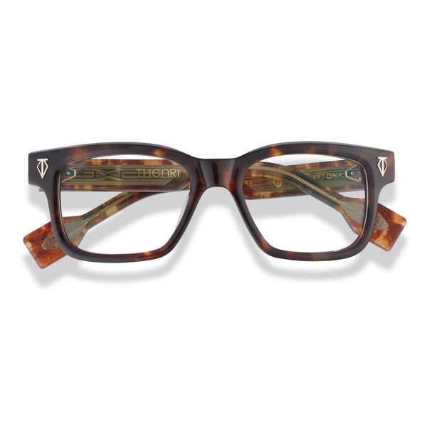 T Henri - Daytona - Yangtze / Vintage Tortoise - Rectangle - Plastic - Acetate - Eyeglasses - Luxury Eyewear