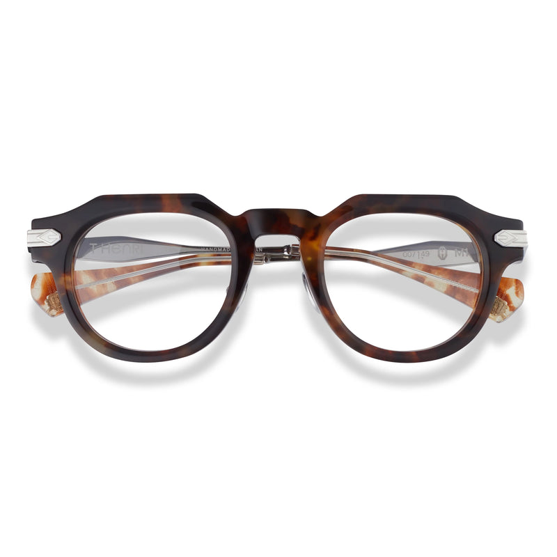 T Henri - M1 - Yangtze / Vintage Tortoise - Plastic - Acetate - Crown-Panto - Eyeglasses - Luxury Eyewear 
