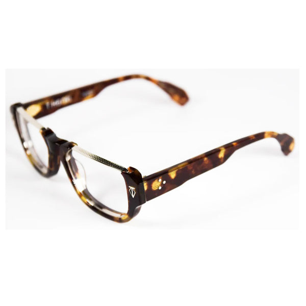 T Henri - Nettuno - Yangtze / Vintage Tortoise - Rectangle - Metal - Plastic - Half-eye - Eyeglasses - Luxury Eyewear
