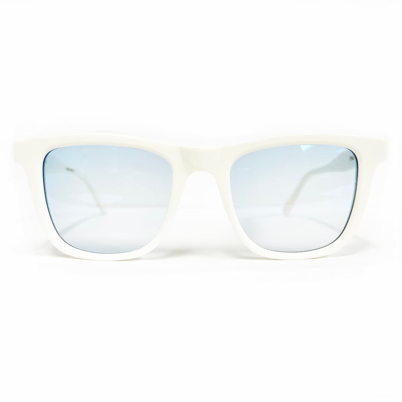 T Henri - Phantom - Ivory - Turquoise Gradient Tinted Lenses - Plastic - Sunglasses - Rectangle