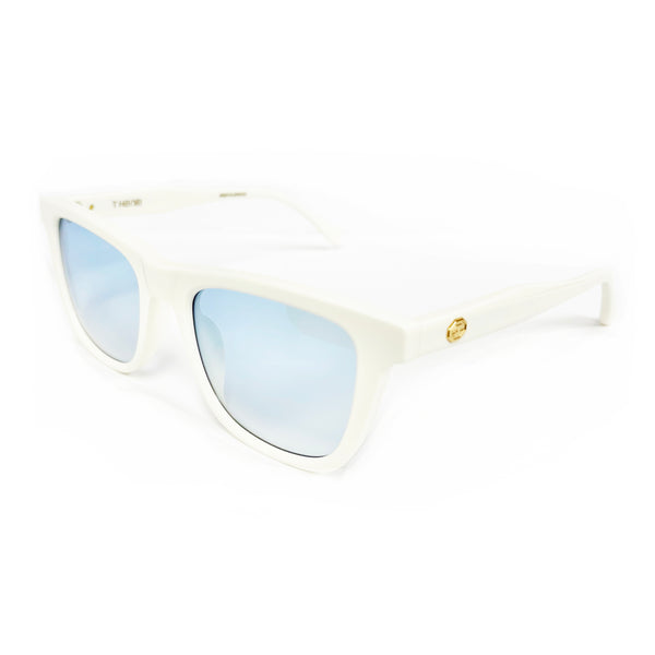 T Henri - Phantom - Ivory - Turquoise Gradient Tinted Lenses - Plastic - Sunglasses - Rectangle