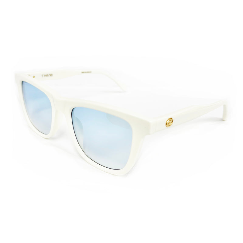 T Henri - Phantom - Ivory - Turquoise Gradient Tinted Lenses - Plastic - Sunglasses - Rectangle