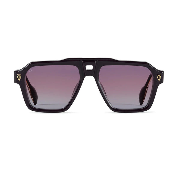 T Henri - Skyline - Delusion - Purple / Purple Gradient Tinted Lenses - Navigator - Rectangle - Acetate - Plastic - Sunglasses - Luxury Eyewear