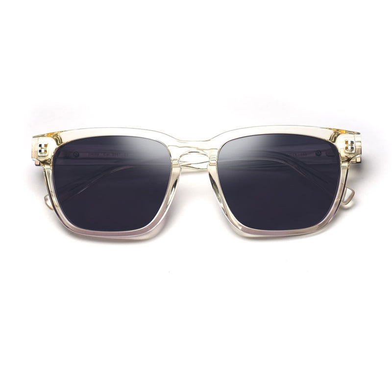 Tom Davies - Jimmy - 2041 - Champagne Crystal - Grey-Tinted Lenses - Plastic - Rectangle - Sunglasses