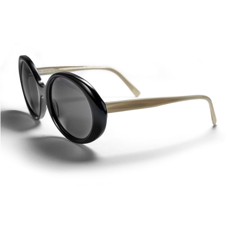 Tom Davies - SG062 - 629 - Black / Taupe / Grey Tinted Lenses - Round - Sunglasses - Beetlejuice Beetlejuice - Delia