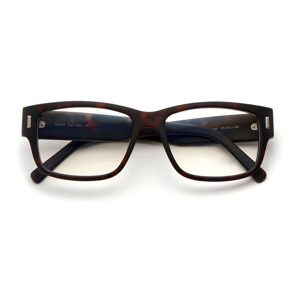 Tom Davies - TD510 - 1532 - Matte Brown - Rectangle - Plastic - Eyeglasses