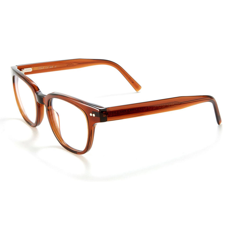 Tom Davies - TD643 - 1828 - Chestnut Brown - Rectangle - Plastic - Acetate - Eyeglasses