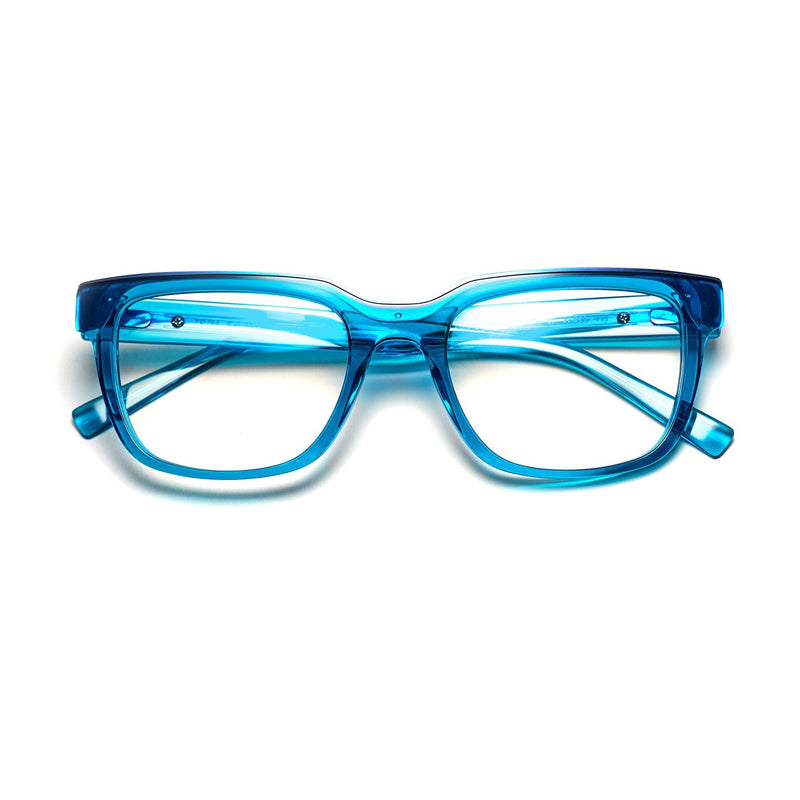Tom Davies - TD704  - 2053 - Blue Crystal / Phantom Purple - Rectangle - Plastic - Eyeglasses