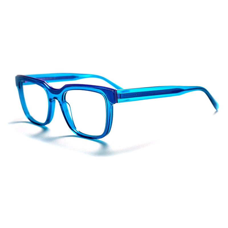 Tom Davies - TD704  - 2053 - Blue Crystal / Phantom Purple - Rectangle - Plastic - Eyeglasses