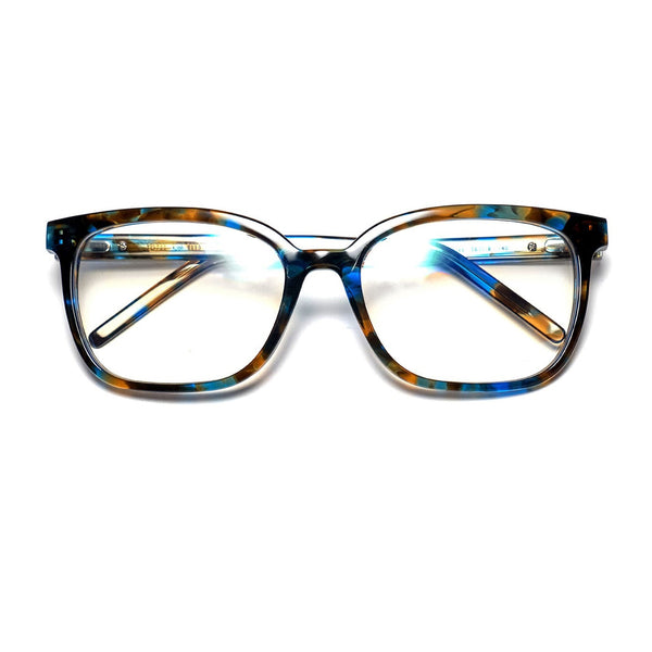 Tom Davies - TD722 - 2113 - Blue Tortoise - Rectangle - Women - Plastic - Acetate - Eyeglasses