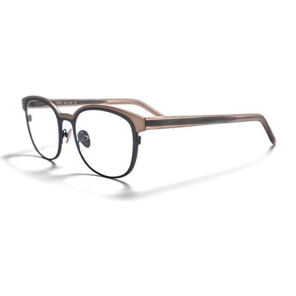 Tom Davies - TD724 - 2129 - Bronze / Matte Black / Grey - Titanium - Metal - Rounded Rectangle - Eyeglasses