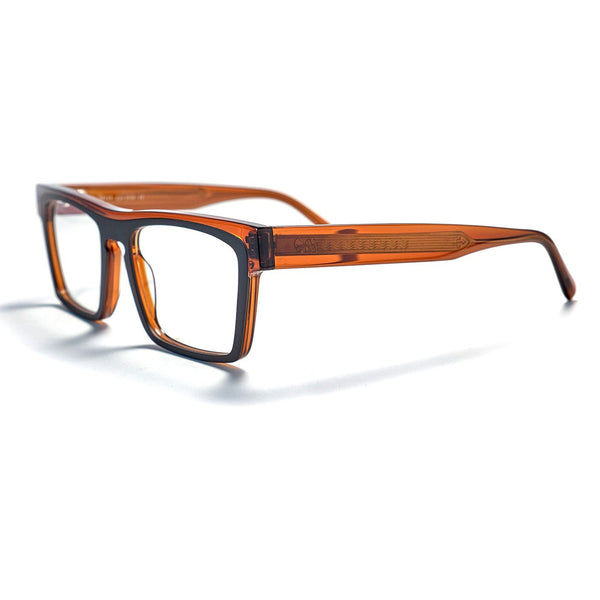 Tom Davies - TD729 - 2155 - Brown / Gunmetal - Rectangle - Plastic - Acetate - Titanium - Eyeglasses