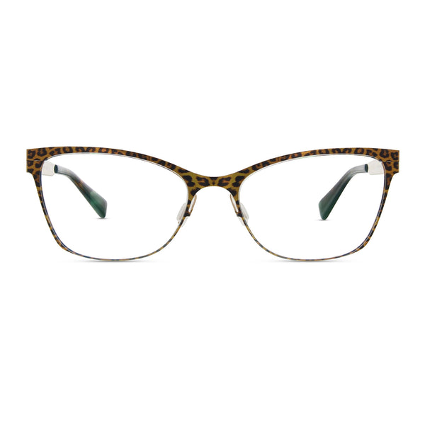 Zero G - Busti - Leopard / Shiny Gold - Cateye - Cat-eye - Titanium - Eyeglasses