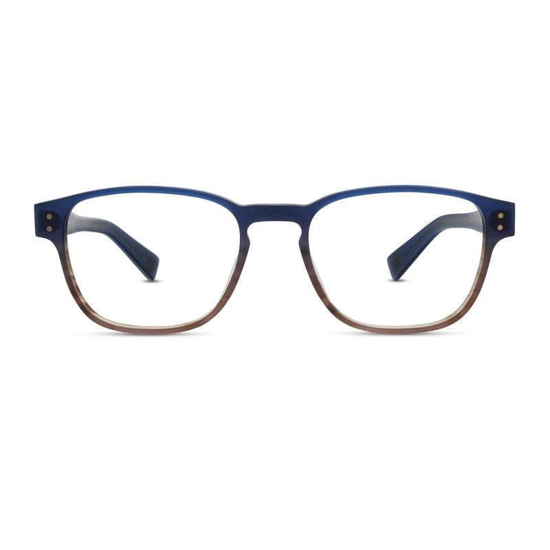 Zero G - Montclair - Blue Green-Brown - Rectangle - Acetate - Plastic - Eyeglasses