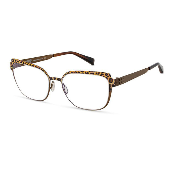 Zero G - Rose - Leopard Gradient - Butterfly - Rectangle - Titanium - Metal - Eyeglasses