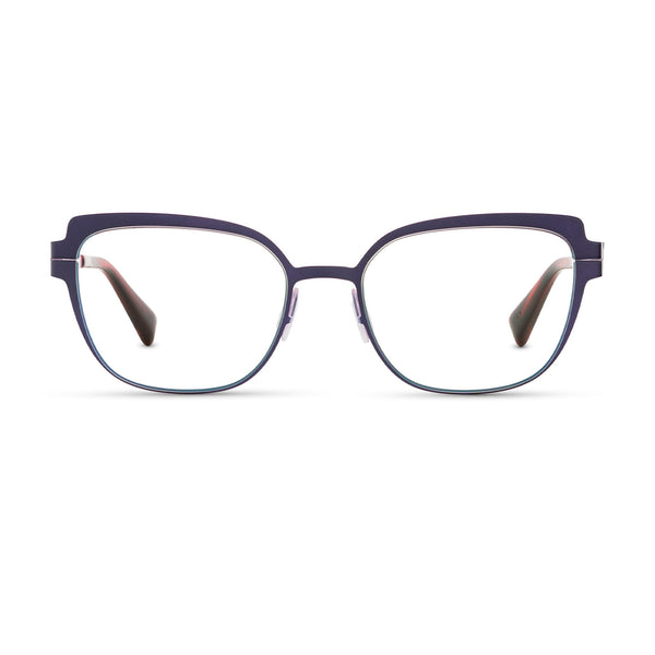 Zero G - Rossie - Purple / Ballet Slipper - Rectangle - Butterfly - Titanium - Metal - Eyeglasses