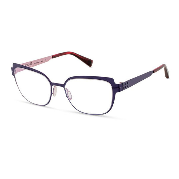 Zero G - Rossie - Purple / Ballet Slipper - Rectangle - Butterfly - Titanium - Metal - Eyeglasses