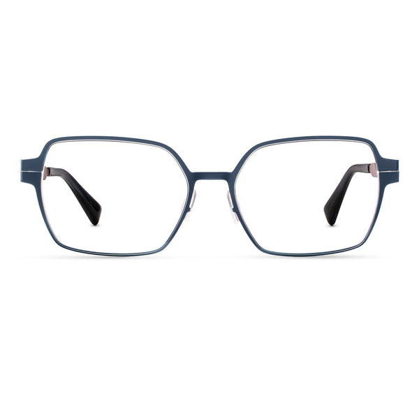 Zero G - Savannah - Navy Blue / Ballet Slipper - Rectangle - Titanium - Eyeglasses