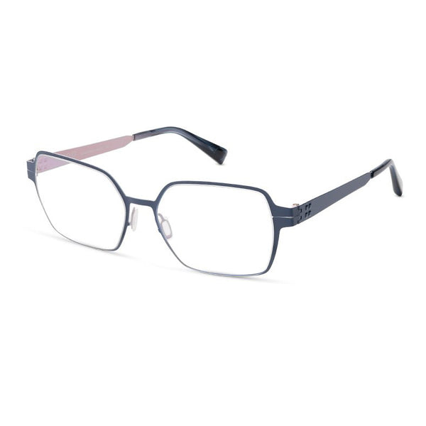 Zero G - Savannah - Navy Blue / Ballet Slipper - Rectangle - Titanium - Eyeglasses