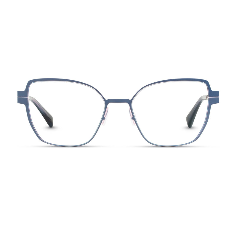 Zero G - Sidney - Navy Blue / Ballet Slipper - Titanium - Metal - Butterfly - Rectangle - Eyeglasses