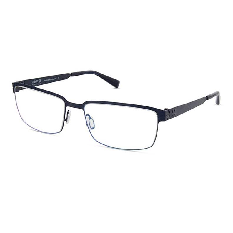 Zero G - Warwick - Brushed Blue Steel - Rectangle - Titanium - Eyeglasses