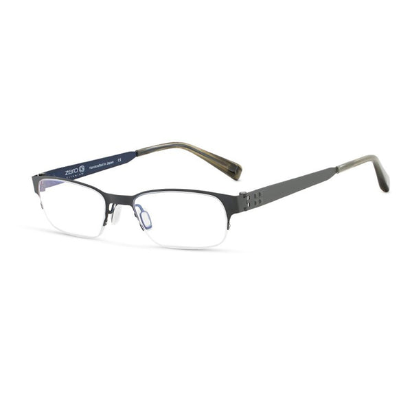 Zero G - Westbury - Khaki / Blue - Half-rimless - Half-rim - Titanium - Rectangle - Eyeglasses