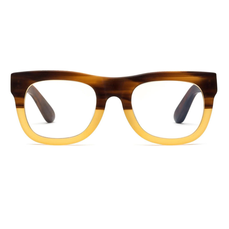 Caddis - D28 - Bullet Coffee - Brown - Rectangle - Bold - Reading Glasses - Readers