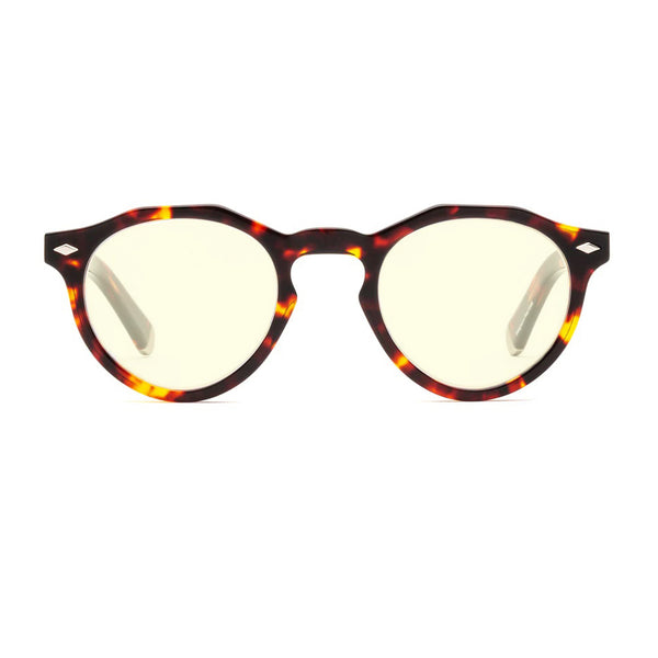 Caddis - Dogleg - Polished Turtle - Reading Glasses - Readers - Round - Plastic - Frames