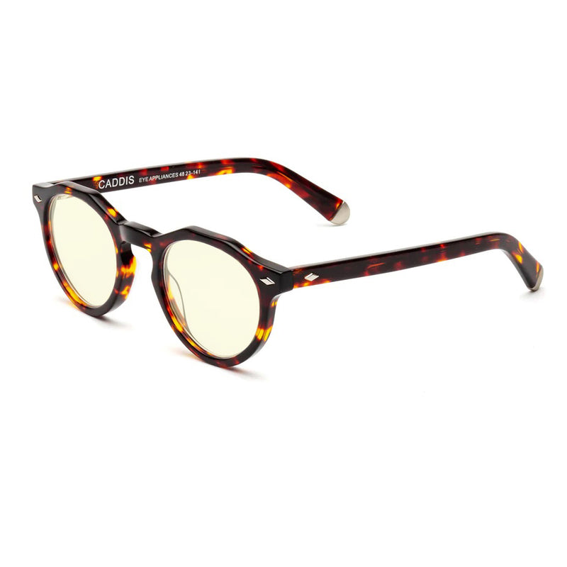 Caddis - Dogleg - Polished Turtle - Reading Glasses - Readers - Round - Plastic - Frames