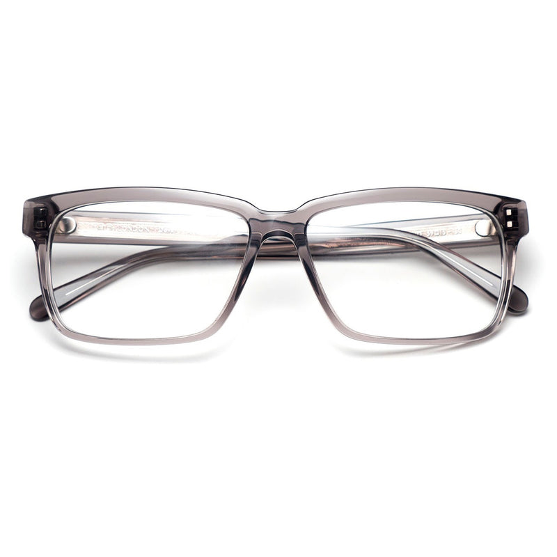 Catch London - Dover - Grey-19 - Crystal Grey - Rectangle - Cotton Acetate - Eyeglasses
