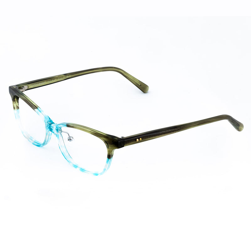 Catch London - Pepys Road - Green-11 - Green / Blue - Cat-eye - Eyeglasses - Plastic with nose pads