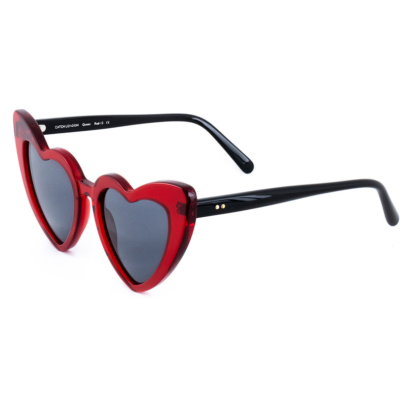 Catch London - Queen - Red-13 - Heart-shaped sunglasses - cat-eye - sunglasses
