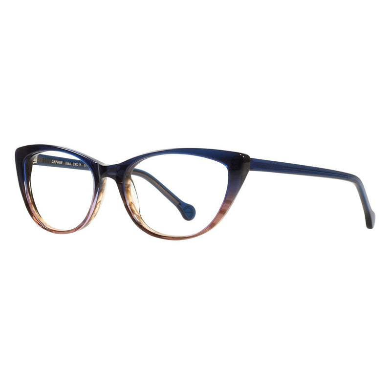 eyeOs readers - Daphne - BMA - Blue Mahogany - Reading Glasses - Cateye