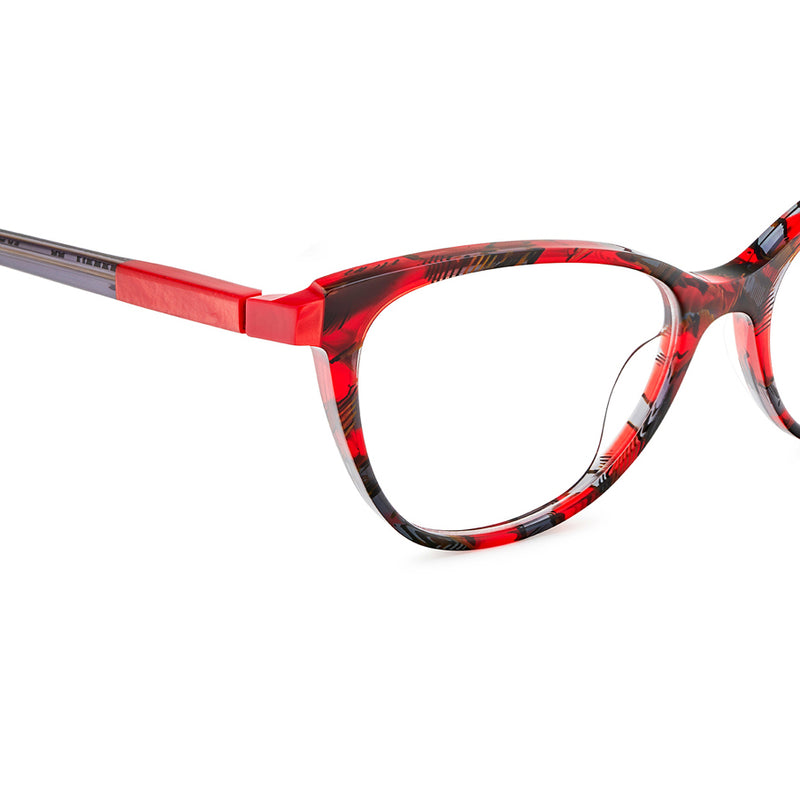 Etnia Barcelona - Borgia - RD - Red - Cateye - Cat-eye - Plastic - Eyeglasses