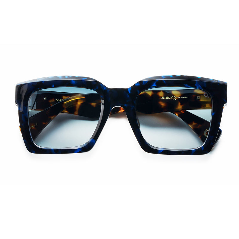 Etnia Barcelona - Kate - DBHV - Blue-Tort / Classic-Tort / Photochromic Grey-Gradient Lenses - Rectangle - Bold - Sunglasses - Photochromic
