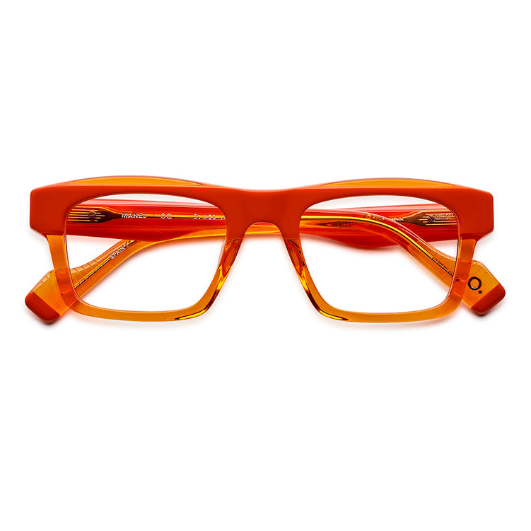 Etnia Barcelona - Manel - OG - Orange - Rectangle - Plastic - Eyeglasses