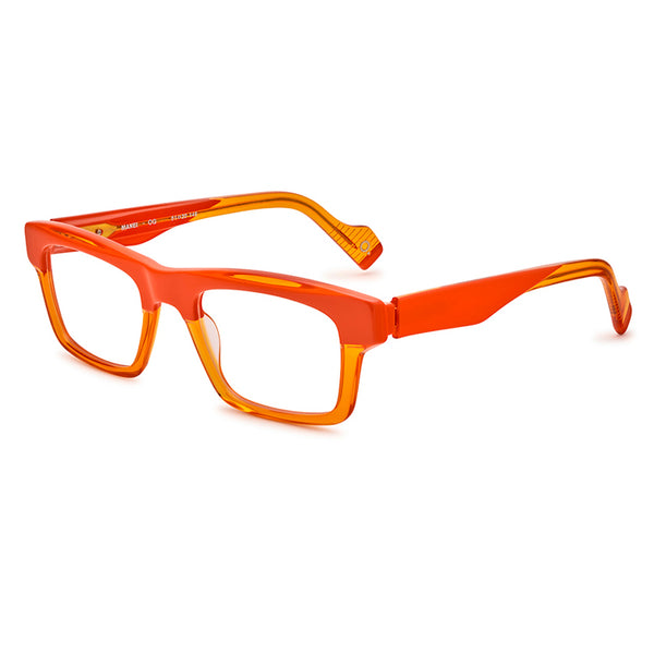 Etnia Barcelona - Manel - OG - Orange - Rectangle - Plastic - Eyeglasses