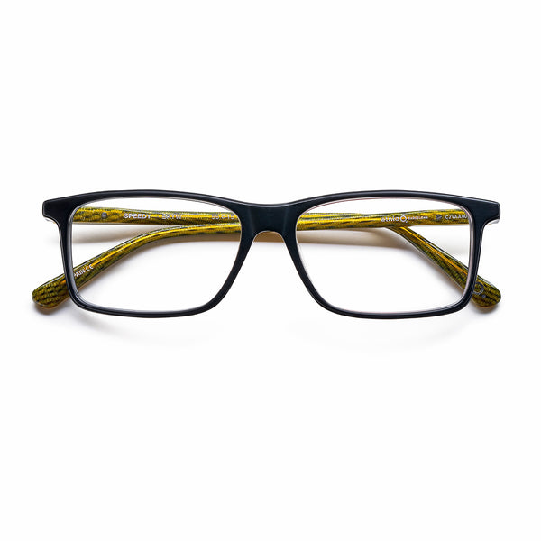 Etnia Barcelona - Speedy - BKYW - Black / Yellow - Rectangle - Plastic - Zyl - Eyeglasses