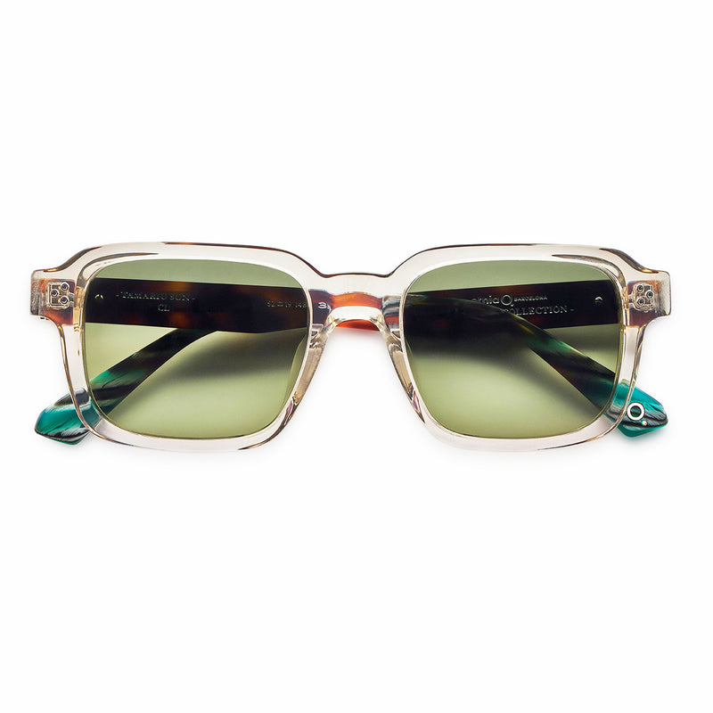 Etnia Barcelona - Tamariu Sun - CL - Clear / Brown-Blue / Polarized G15 Lenses - Rectangle - Rectangular - Sunglasses - Polarized Sunglasses