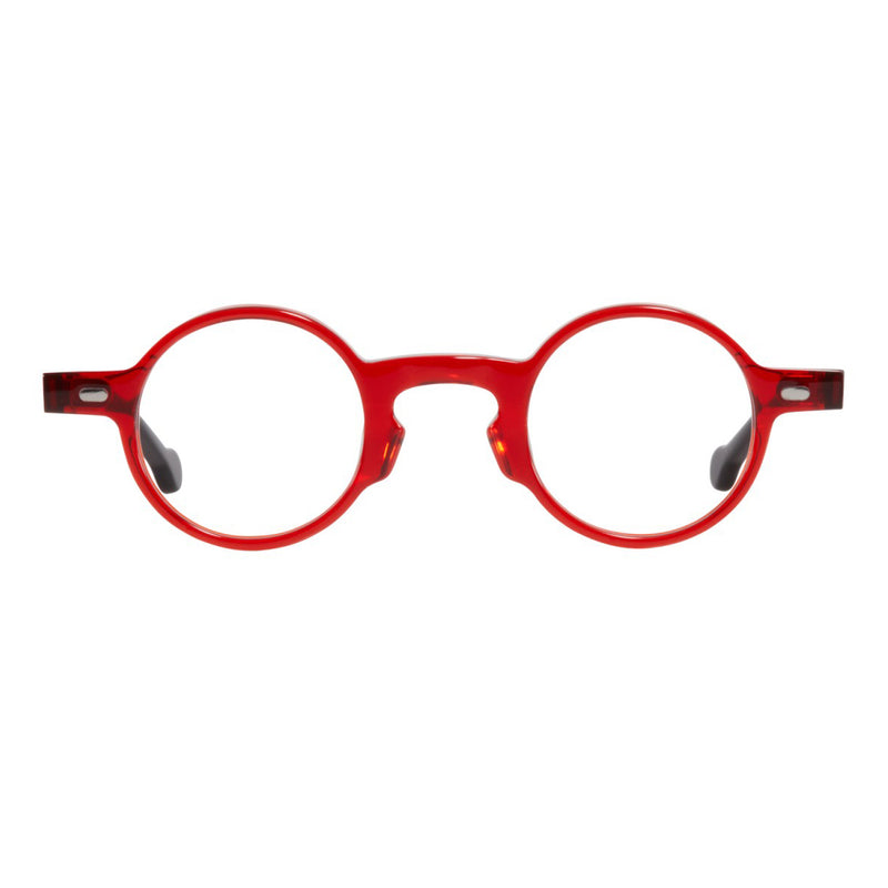 EyeOs - Hugh - CRN - Crystal Red Night - Round - Reading Glasses