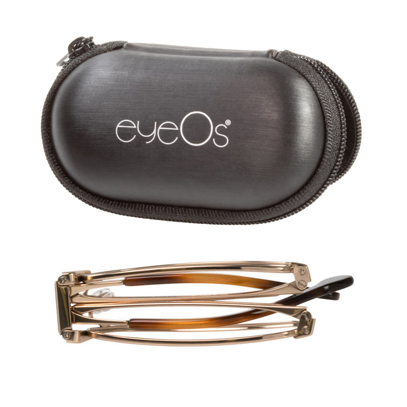 EyeOs - Pocket - GLD - Gold - Folding Reading Glasses - Metal