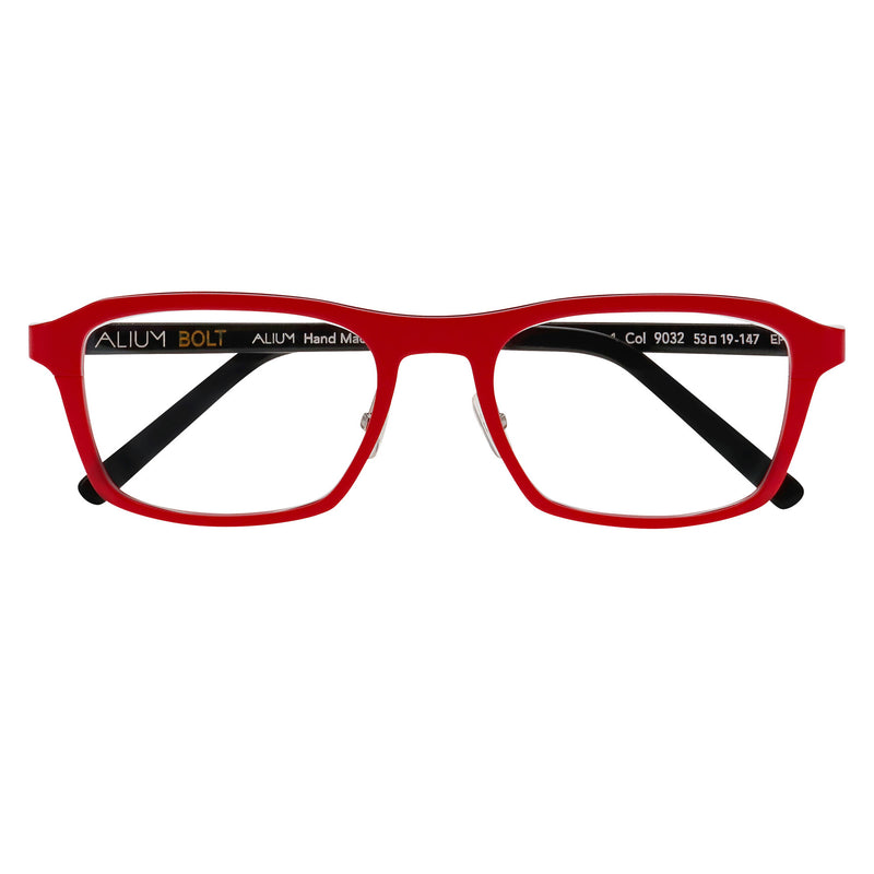 Face A Face - Alium Bolt 1 - 9032 - Neon Red / Black - Aluminum - Rectangle - Eyeglasses